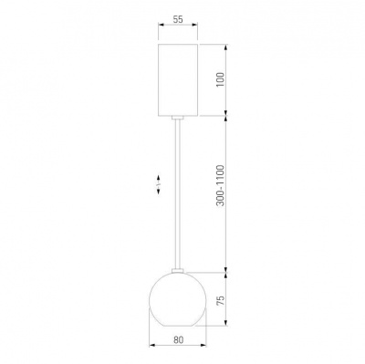 Подвесной светодиодный светильник Elektrostandard Giro 50215/1 Led черный a055672