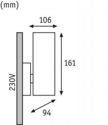 Уличный настенный светильник Paulmann Outd Wall 94189