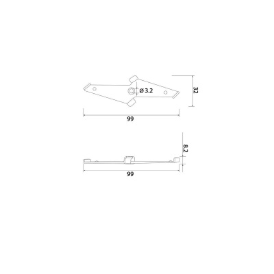 Крепление для шинопровода Elektrostandard Slim Magnetic 85126/00 2 шт. a062153