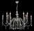 Подвесная люстра Crystal Lux MERCEDES SP6+6 CHROME/SMOKE Подвесная люстра Crystal Lux MERCEDES SP6+6 CHROME/SMOKE