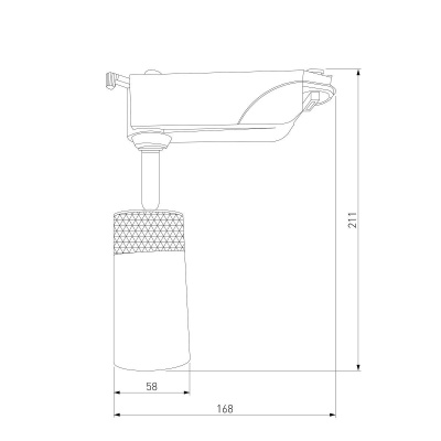 Трековый светодиодный светильник Elektrostandard Riffe 9W 4200K 85512/01 a061662