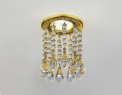 Встраиваемый светильник Ambrella light Crystal K2241 CL/G