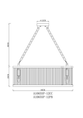 Подвесная люстра Arte Lamp Anetta A1065SP-12CC