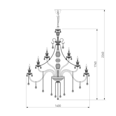 Подвесная люстра Bogates 336 Strotskis