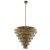 Подвесная люстра Crystal Lux Abigail SP-PL15 D620 GOLD/AMBER