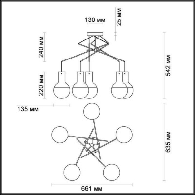 Подвесная люстра Odeon Light Marco 4029/5