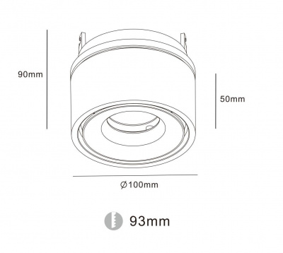 Встраиваемый светодиодный спот DesignLed RT-MJ-1001-W-13-WW 002968