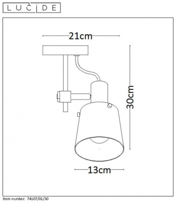 Спот Lucide Quinny 74107/01/30