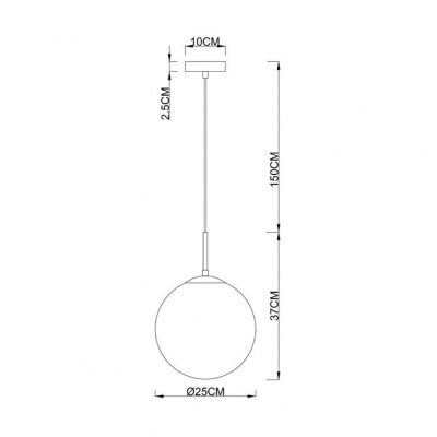 Подвесной светильник Arte Lamp Volare A1561SP-1BK