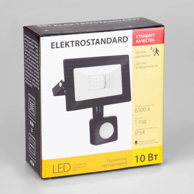 Прожектор светодиодный Elektrostandard 016 FL LED 10W 6500K IP54 a043223 Прожектор светодиодный Elektrostandard 016 FL LED 10W 6500K IP54 a043223