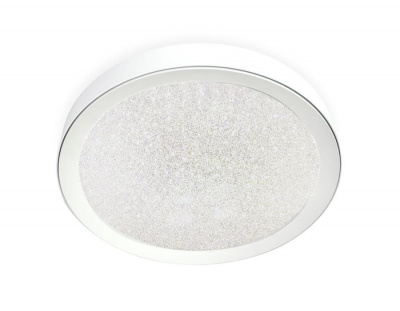Потолочный светодиодный светильник Ambrella light Orbital Crystal Sand FS1212 WH/WH 64W+23W D500