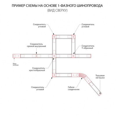 Шинопровод однофазные встраиваемый Elektrostandard Track Rail WH Recessed 85083/00 a057097