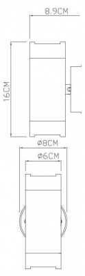 Уличный настенный светильник Arte Lamp Atlas A3503AL-2WH