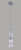 Подвесной светильник Crystal Lux Iris SP1 B Transparent