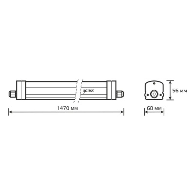 Линейный светодиодный светильник Gauss 843425245