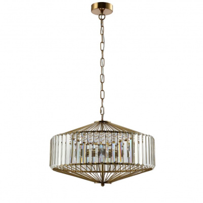 Подвесной светильник Crystal Lux Fiesta SP5 Brass/Transparente