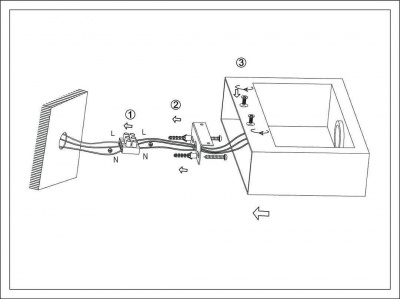 Настенный светодиодный светильник DesignLed GW Frame GW-8110-10-BL-NW 001550