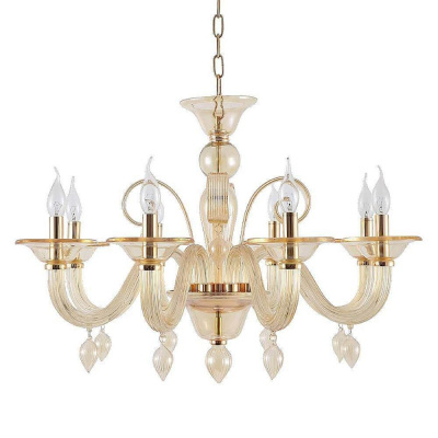 Подвесная люстра Crystal Lux Caetano SP-PL8 Amber