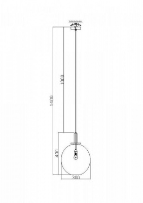 Подвесной светильник Freya Moke FR4007PL-01BT