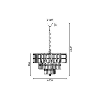 Подвесная люстра Vele Luce Fata VL3173P10
