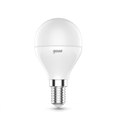 Лампа светодиодная диммируемая Gauss E14 6W RGBW матовая 105101406