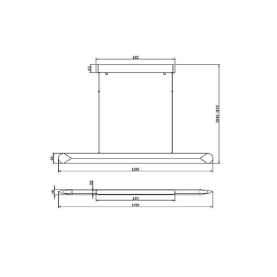 Подвесной светодиодный светильник Maytoni Motion MOD276PL-L40B3K