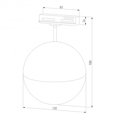 Трековый светильник Elektrostandard Glob GX53 хром MRL 1015 a053138