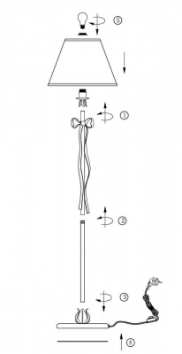 Торшер Odeon Light Esteli 2527/1F