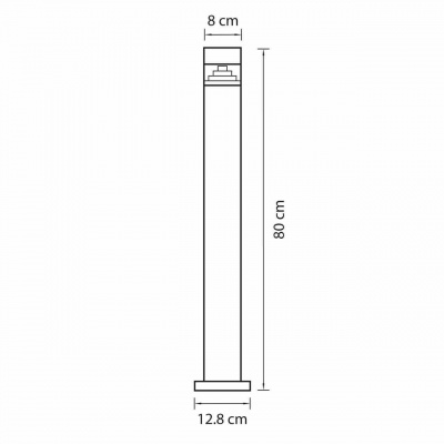 Уличный светодиодный светильник Lightstar Raggio 377705