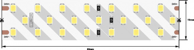 Светодиодная влагозащищенная лента DesignLed 24W/m 252LED/m 2835SMD нейтральный белый 5M 000530