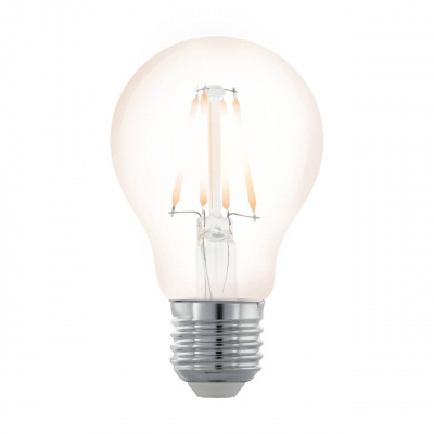Лампа светодиодная филаментная диммируемая Eglo E27 4W 2200К прозрачная 11706