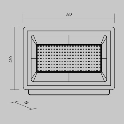 Прожектор светодиодный Maytoni Flood 150W 6500K FL001-L150B6K