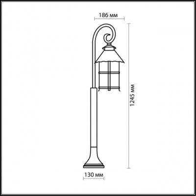 Уличный светильник Odeon Light Nature Lumi 2314/1F