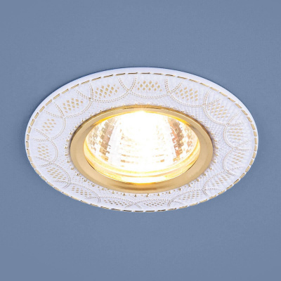 Встраиваемый светильник Elektrostandard 7010 MR16 WH/GD белый/золото 4690389099250