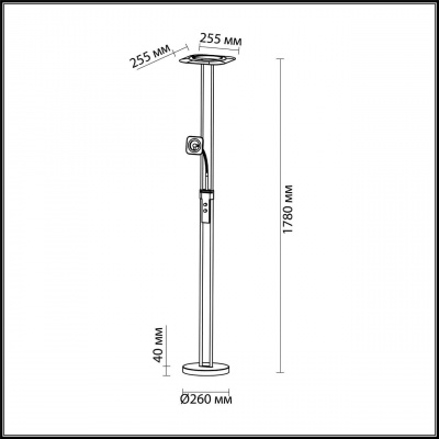 Торшер Odeon Light Salut 4676/24FL
