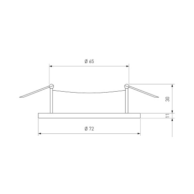 Встраиваемый светильник Elektrostandard 111 MR16 серебро a053335