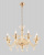 Подвесная люстра Crystal Lux Caetano SP-PL8 Amber