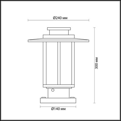 Уличный светильник Odeon Light Nature Mito 4047/1B