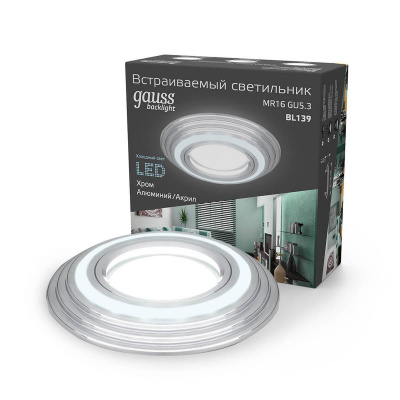 Встраиваемый светильник Gauss Backlight BL139 