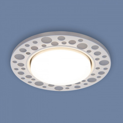 Встраиваемый светильник Elektrostandard 3032 GX53 WH белый a045486