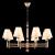 Подвесная люстра Crystal Lux FLAVIO SP8 GOLD
