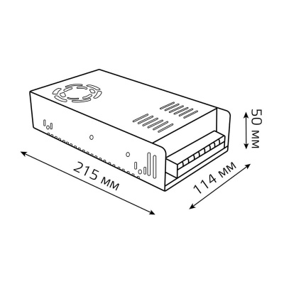 Блок питания Gauss Led Strip PS 12V 400W IP20 40A 202003400