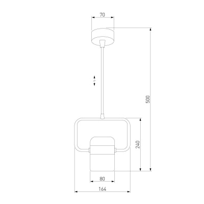 Подвесной светодиодный светильник Eurosvet Oskar 50165/1 LED белый/серебро