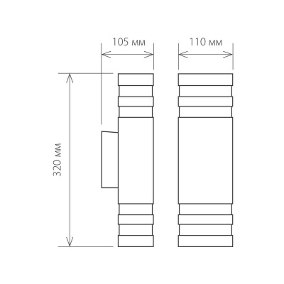 Уличный настенный светильник Elektrostandard 1449 Techno a032628