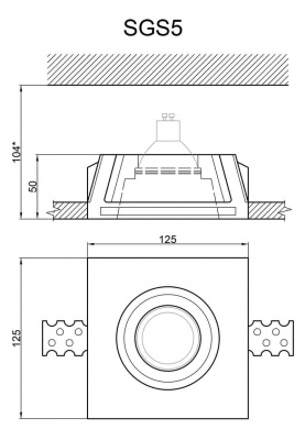 Встраиваемый светильник Artpole SGS5