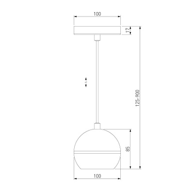 Подвесной светодиодный светильник Elektrostandard DLS023 9W 4200K черный/золото a047804