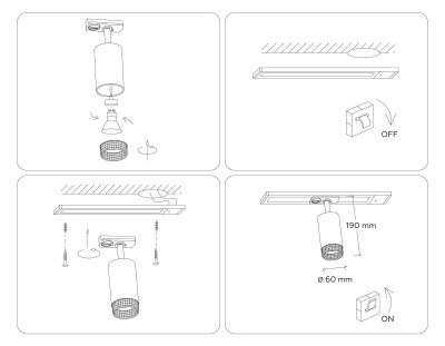 Трековый светильник Ambrella light Track System GL5161