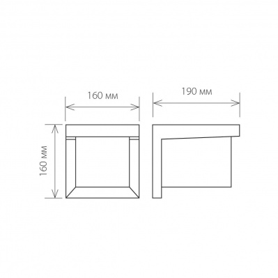 Уличный настенный светильник Elektrostandard 1540 Techno Shelter Grit a038435