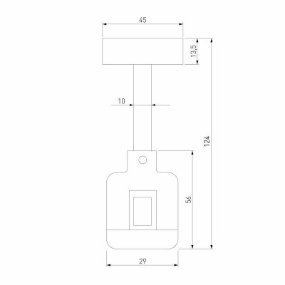 Декоративная стойка с коннектором Elektrostandard Esthetic Magnetic 85145/00 a065437