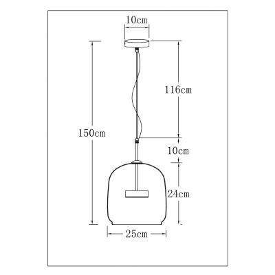 Подвесной светодиодный светильник Arte Lamp Padova A2404SP-23AM